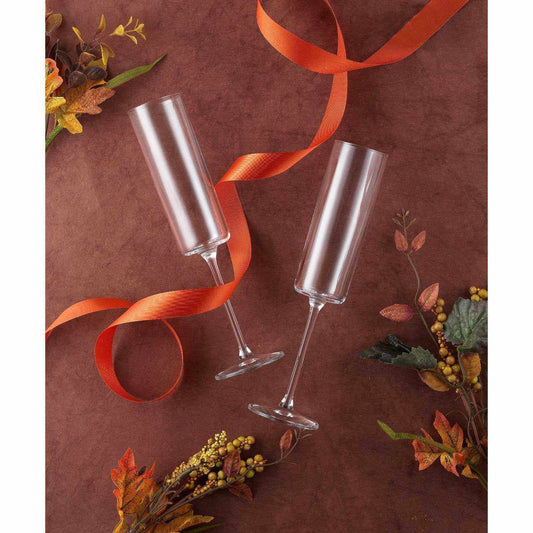 Claire Champagne Glasses, 5.7 Oz Set of 2