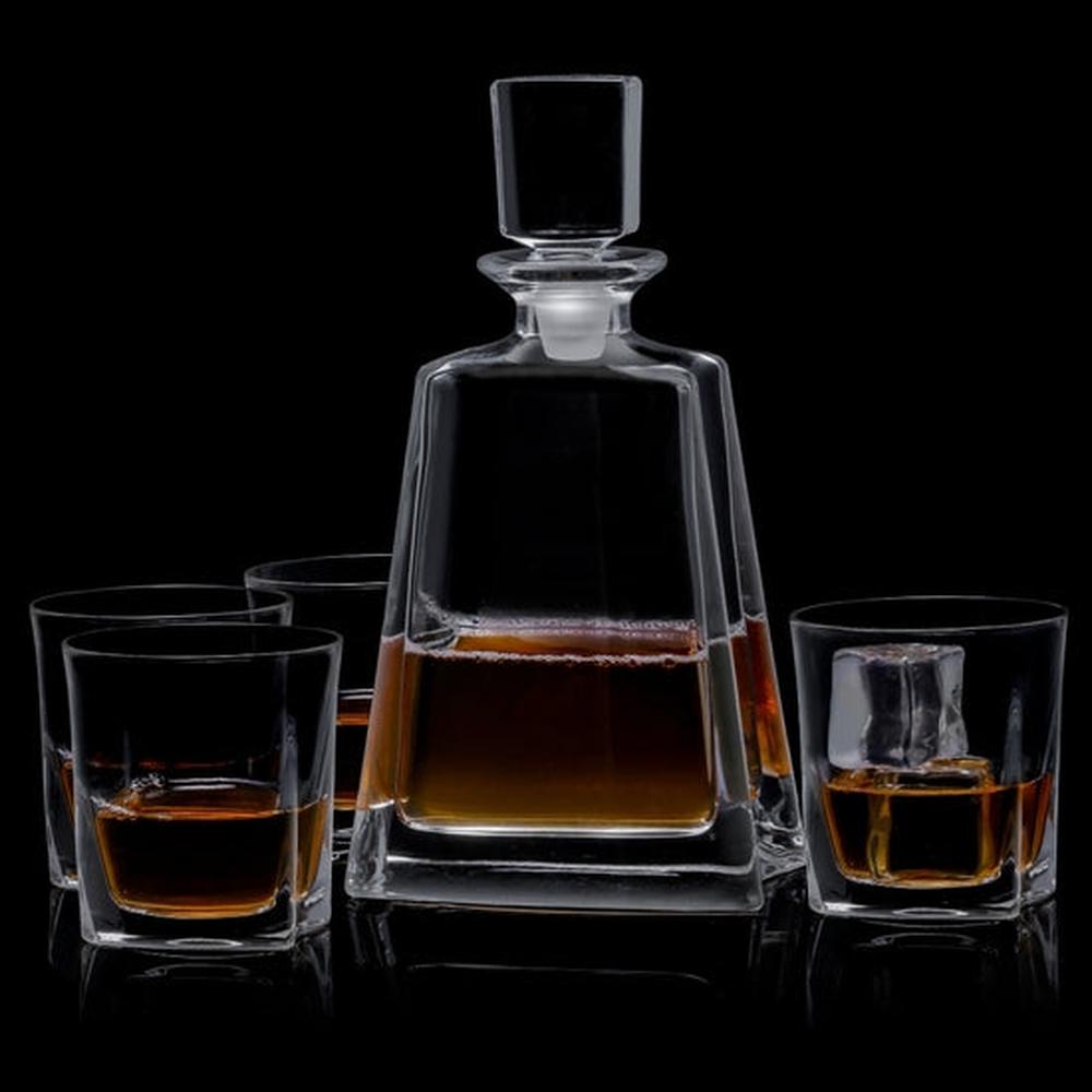 Luna Whiskey 5-Piece Decanter Set