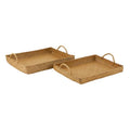 Rectangle Tray Set W/ Handles