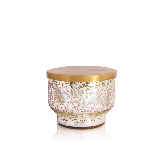 Coconut Santal Inverted Mercury Iridescent Candle Jar, 10oz