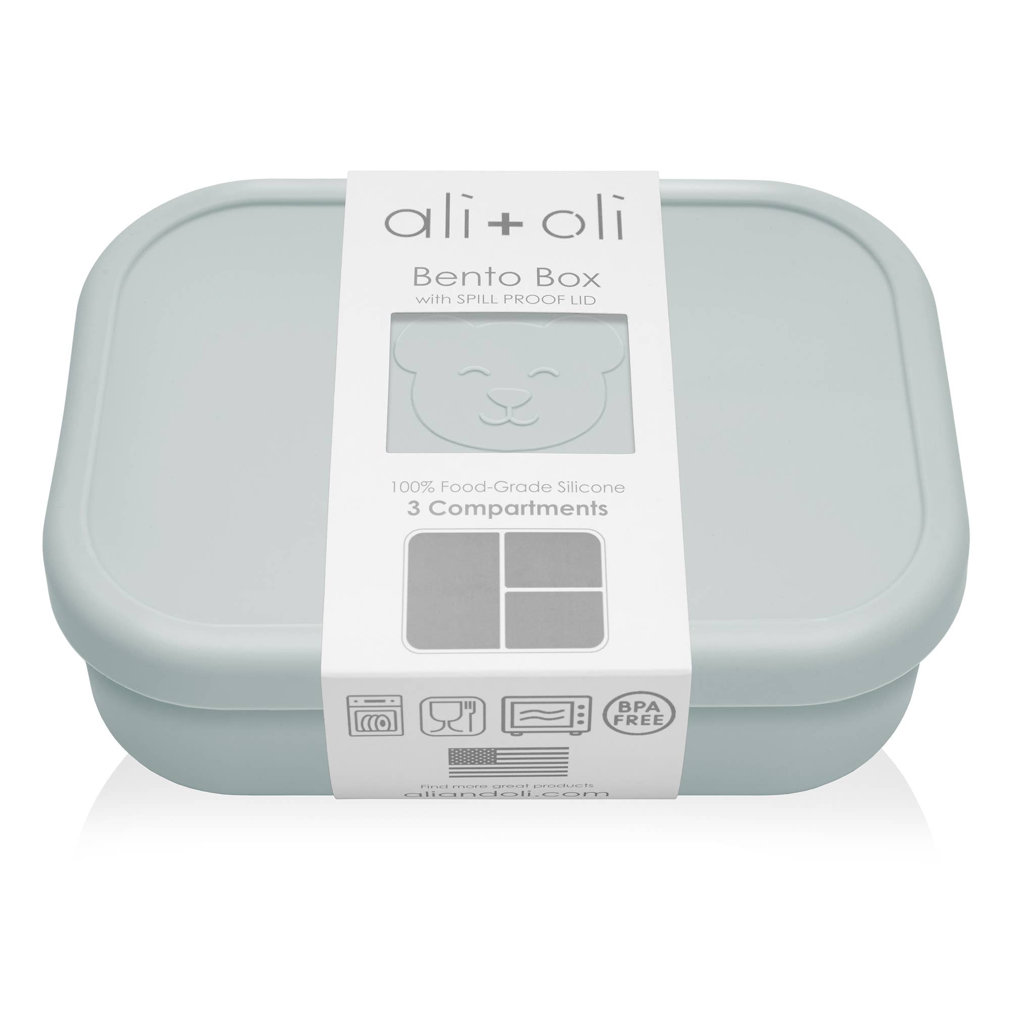 Ali+Oli Silicone Suction Bowl & Spoon Set in Dream Blue