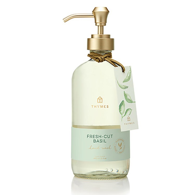 Thymes Large Hand Wash, Fresh-Cut Basil