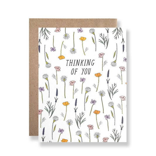 Thinking Of You Wildflowers Card-Hartland Brooklyn-Lasting Impressions