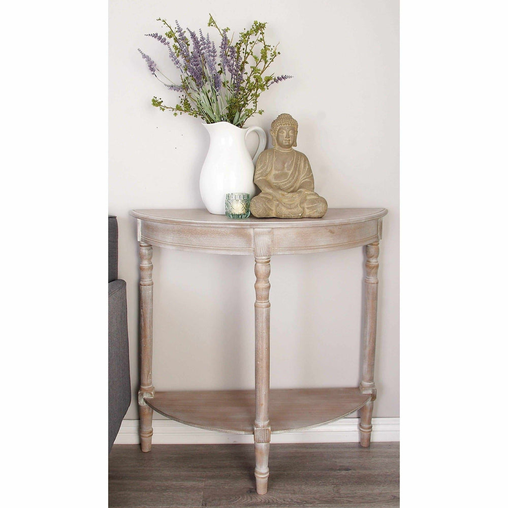 Light Brown Gray-washed Console Table-UMA-Lasting Impressions