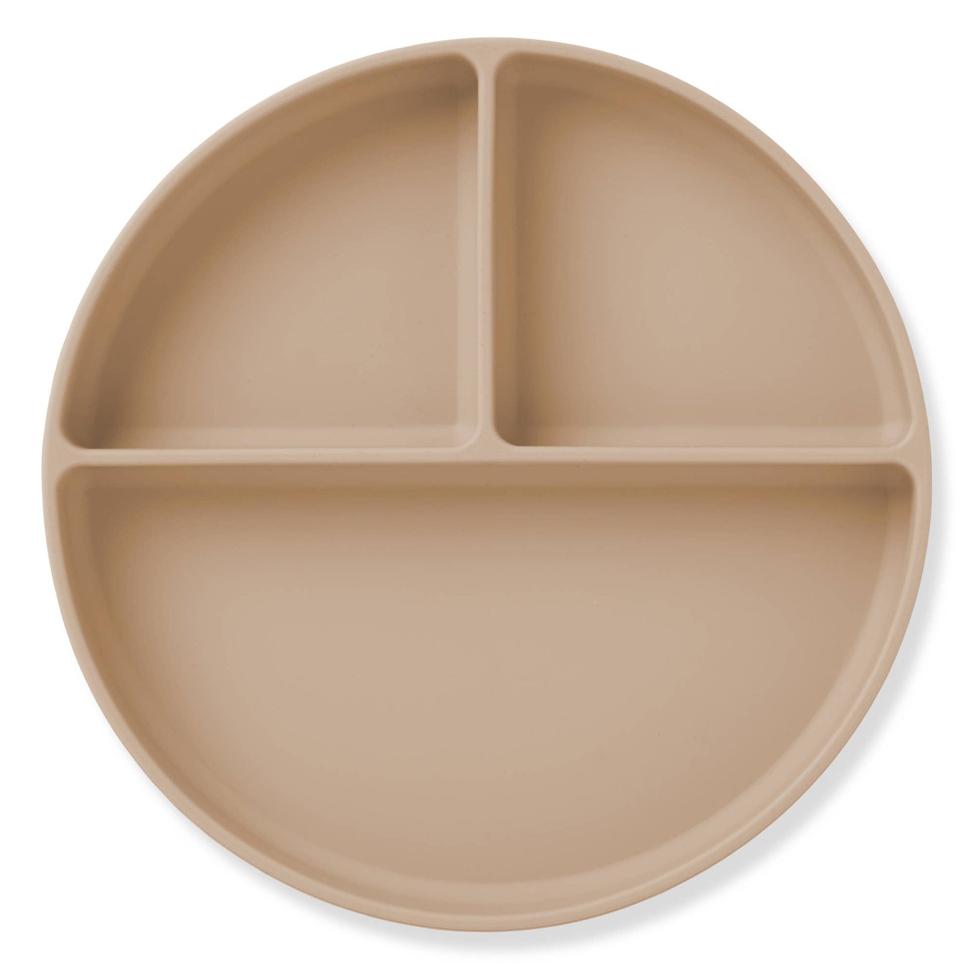 Ali+Oli Baby Plate with Suction and Divided Portions in Oatmeal