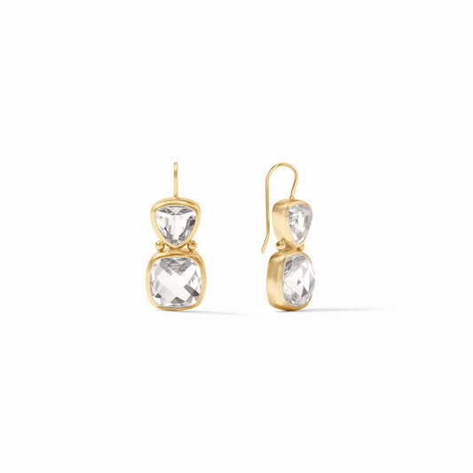 Julie Vos Clear Crystal Aquitaine Earring