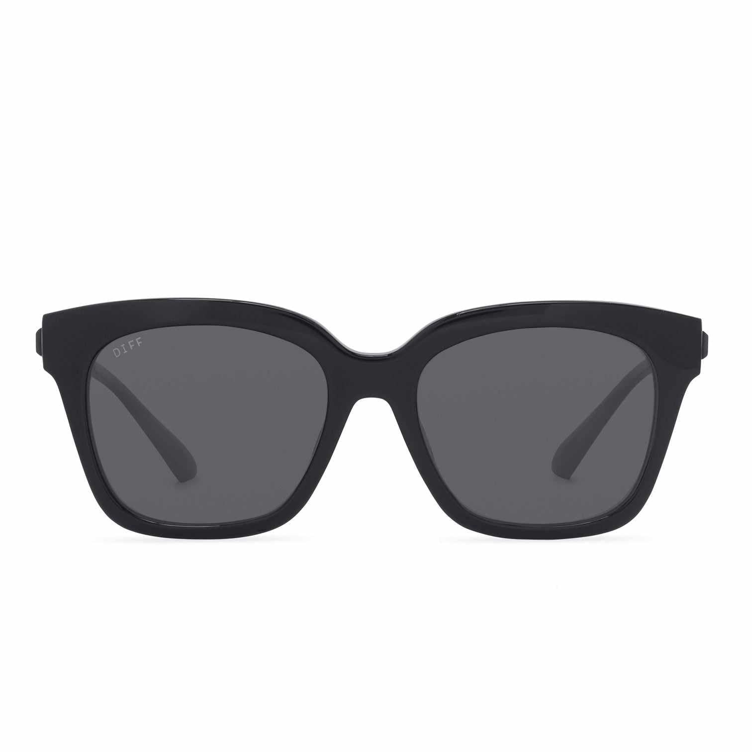 DIFF EYEWEAR Bella XS Black W/ Matte Black + Grey Lens + Polarized