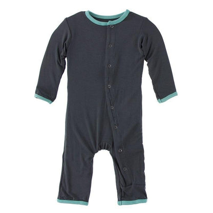 Stone with Glass Solid Coverall with Snaps-Kickee Pants-Lasting Impressions