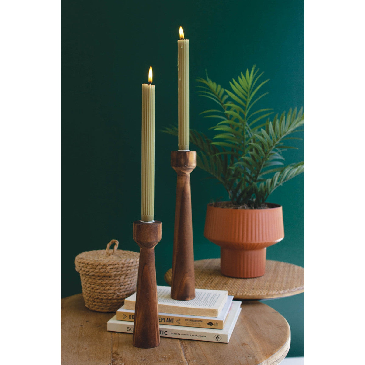 Wooden Taper Candle Holders