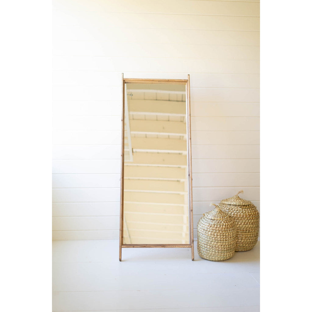 Wood Framed Floor Mirror