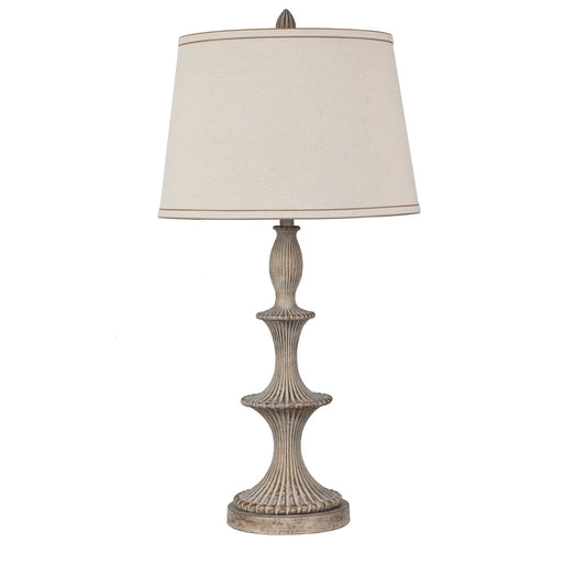 Crestview Kellum Carved Composition Table Lamp