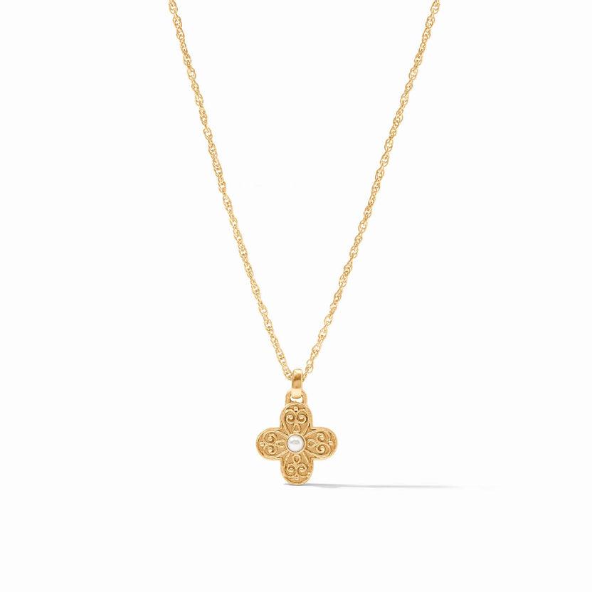 Julie Vos Gold Pearl Corinth Delicate Necklace
