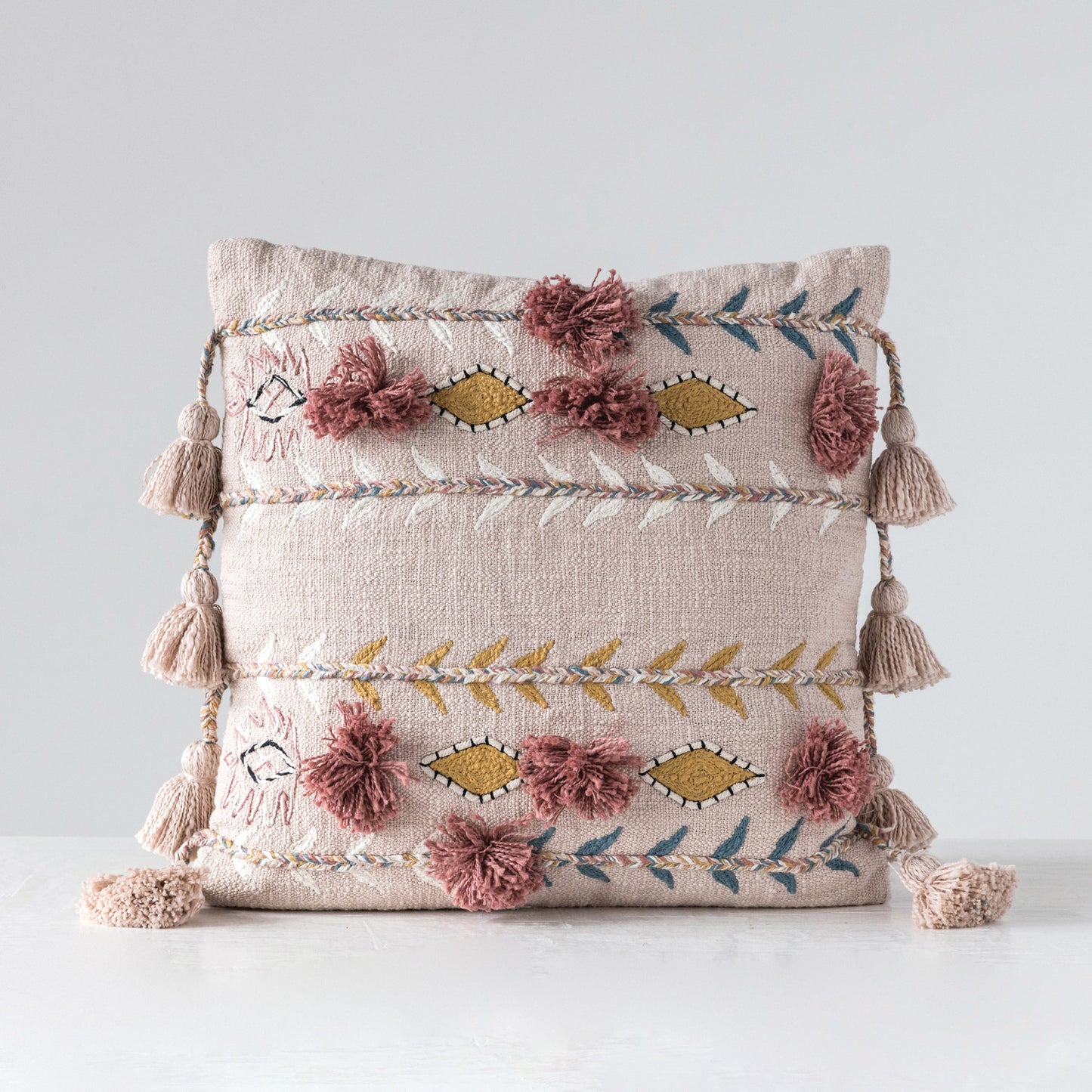 Cotton Embroidered Pillow
