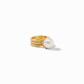 Julie Vos - Delphine Pearl Ring Set, Pearl / 9