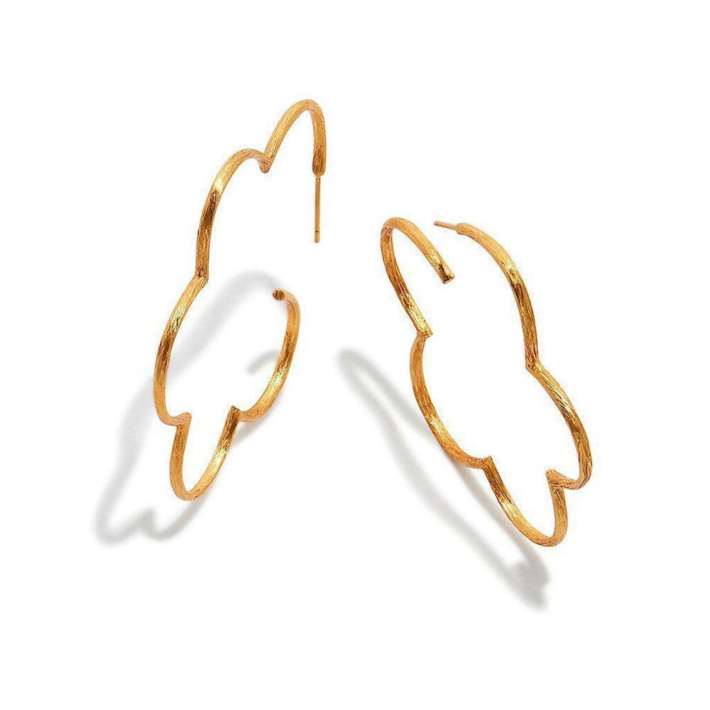 Gardenia Textured Hoop-Julie Vos-Lasting Impressions