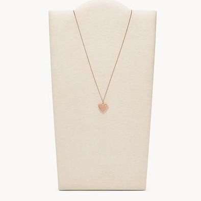 Rose-Gold Pendant Necklace-Fossil-Lasting Impressions