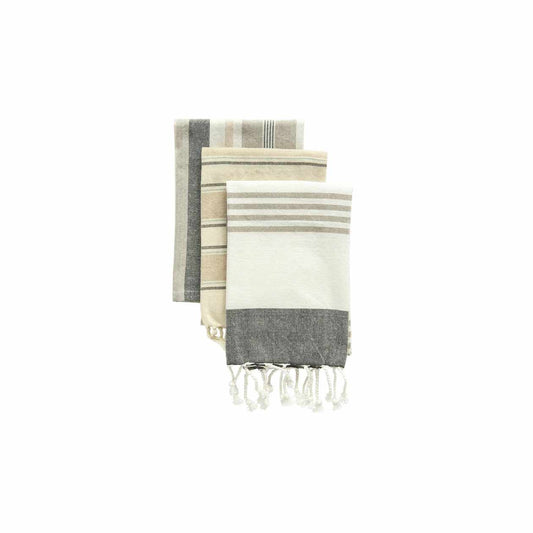 Cotton Striped Tea Towels, Set of 3 | Bridal Shower Katie Wagstaff & Brady McSwain