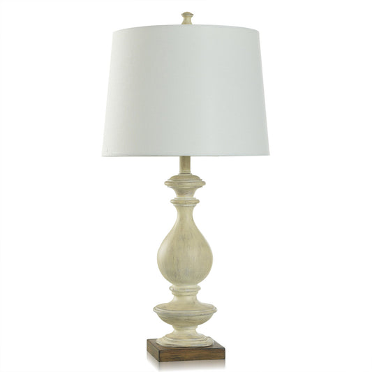 Taupe Table Lamp with Linen Shade