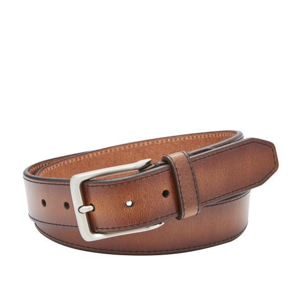 Griffin Leather Belt in Cognac-Fossil-Lasting Impressions