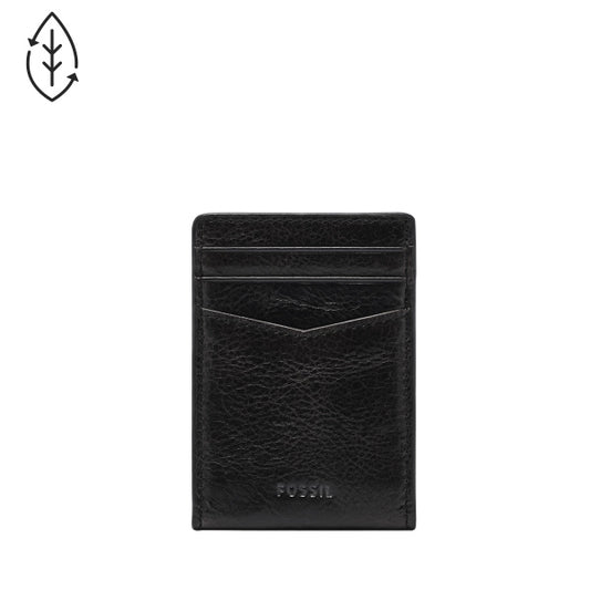 Black Fossil Andrew Magnetic Card Case