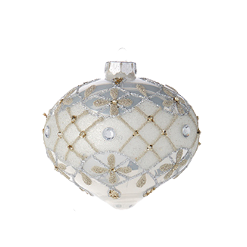 Diamond Point Jeweled Ornament