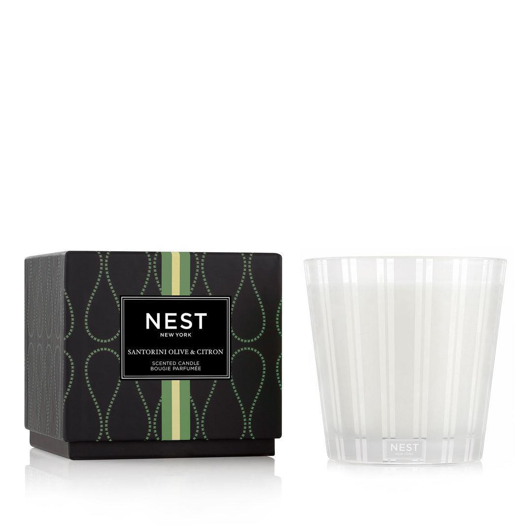 3-Wick Candle, Santorini Olive & Citron