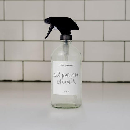 Clear Glass All Purpose Spray Bottle