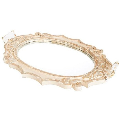 Oval Mirrored Tray