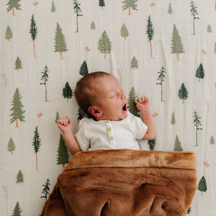 Saranoni Pine Cotton Muslin Crib Sheets Lasting Impressions
