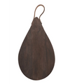 Wood Cheese/Cutting Board with Leather Handle