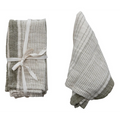 Cotton Double Cloth Napkins, Set of 4