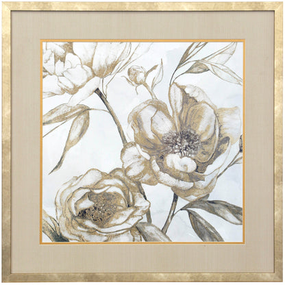 Peony Glitz Framed Prints