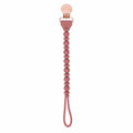 New Rosewood Beaded Sweetie Strap Silicone Pacifier Clip-Itzy Ritzy-Lasting Impressions