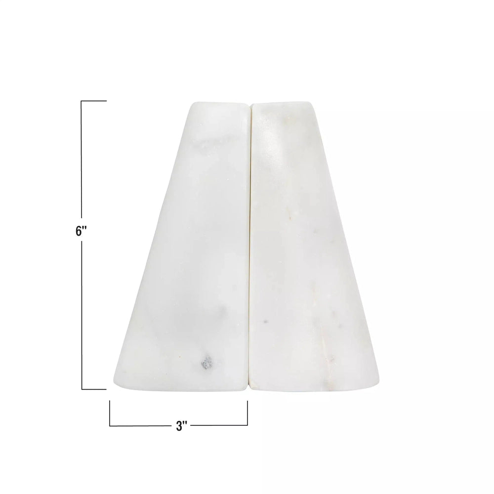 Marble Bookends, Set of 2