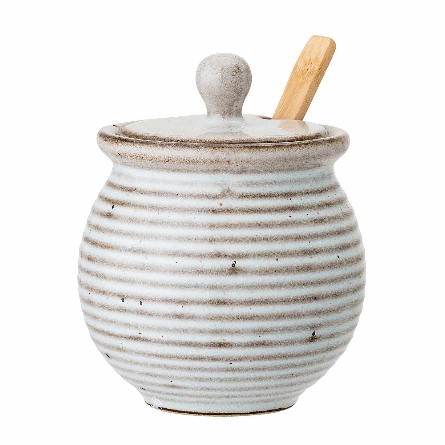 Bloomingville Stoneware Honey Pot with Dipper