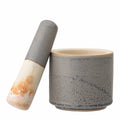 Bloomingville Stoneware Mortar and Pestle, Set of 2
