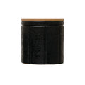 Stoneware Canister with Bamboo