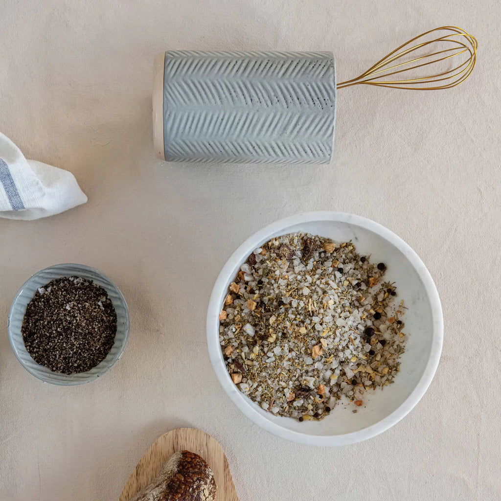 Debossed Stoneware Crock