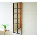 Windowpane Metal Wall Mirror
