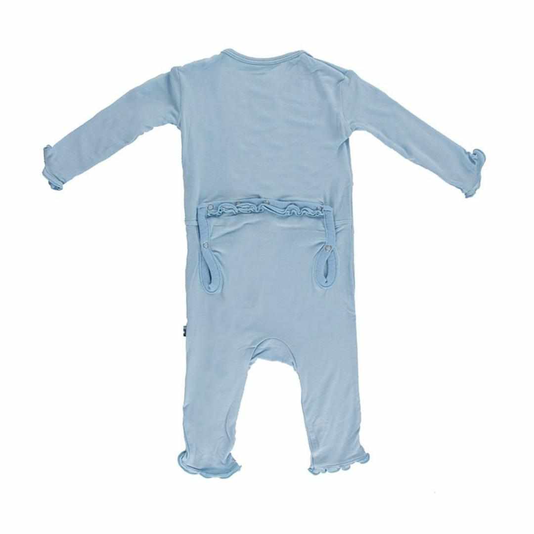 Pond Muffin Ruffle Coverall With Snaps-Kickee Pants-Lasting Impressions