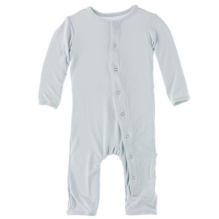 Illusion Blue Basic Coverall with Snaps-Kickee Pants-Lasting Impressions