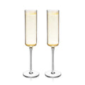 Laurel Champagne Flutes