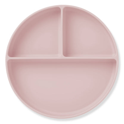 Ali+Oli Baby Plate with Suction and Divided Portions in Pink