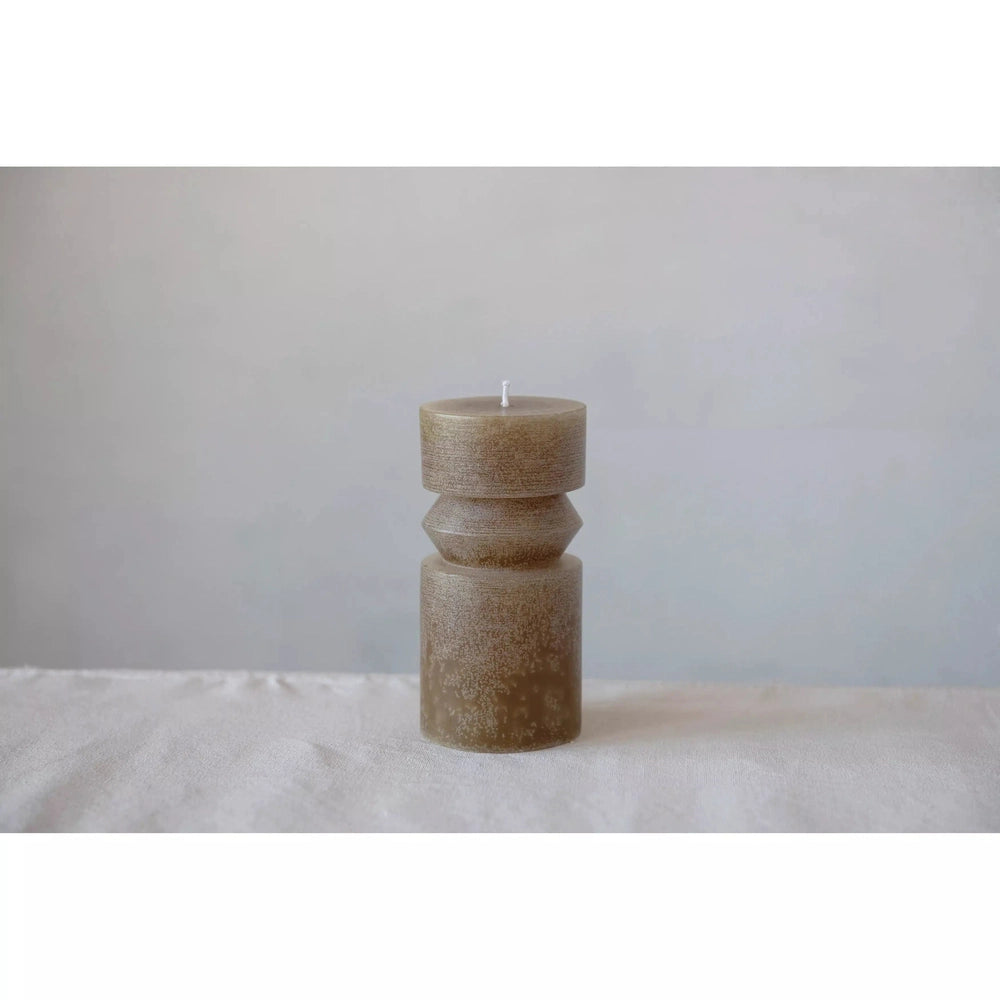 Unscented Totem Pillar Candle