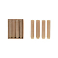 Unscented Pleated Taper Candle