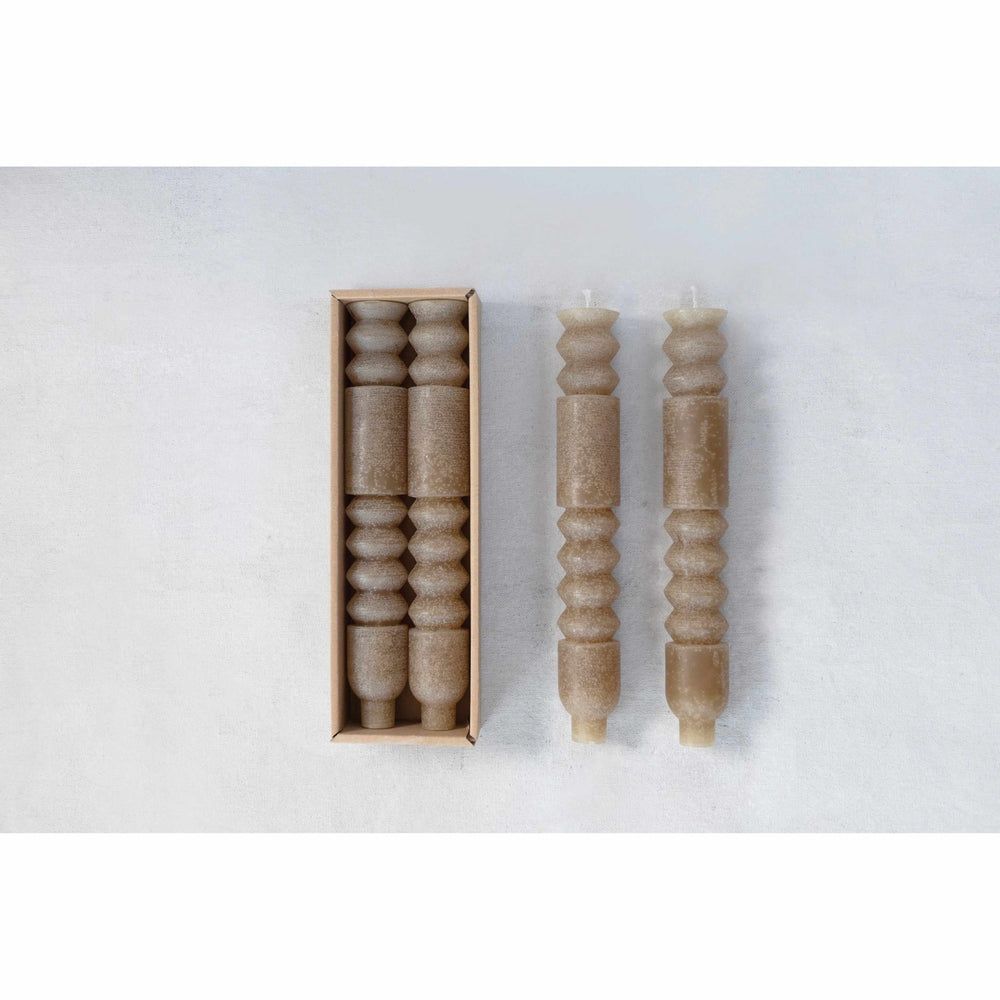 Unscented Totem Taper Candles in Box, Set of 2