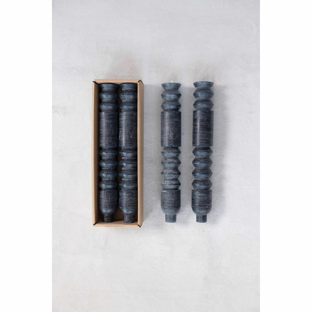 Unscented Totem Taper Candles in Box, Set of 2