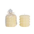 Unscented Hobnail Pillar Candle, 4x4
