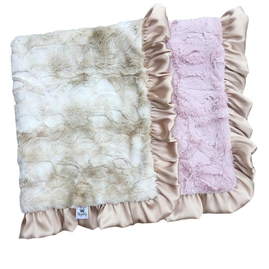 Rockin Royalty Luxe Rabbit & Blush Luxe Cuddle Blanket Lasting Impressions