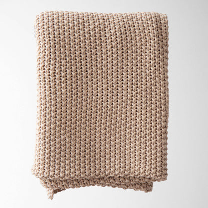 Chloe Cotton Chunky Knit Throw